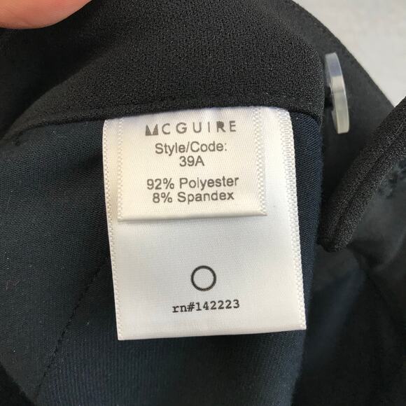 New $248 MCGUIRE Lou Lou Slim Trouser Pants Black Workwear Casual Women's 27 - Picture 10 of 11